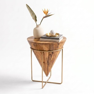 Table à Martini en Laiton Ancien Sculpté à la Main avec Pied Texturé pour Boissons - Product Image 6