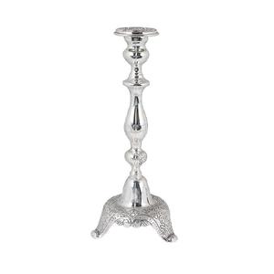 Grand Porte-Bougie Fin Argenté, Élégant Support de Bougie en Métal, Présentoir de Table de Luxe, Décoration pour Lieux de Mariage - Product Image 5