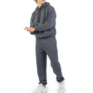 Econex Sports 2025 Survêtement baggy évasé en coton uni lourd pour hommes, ensemble pantalon de survêtement personnalisé à capuche, survêtement d'hiver OEM - Product Image 1