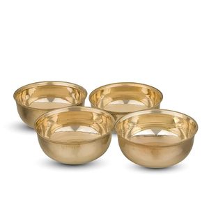 Cuencos de Latón Hechos a Mano de Primera Calidad, Cuencos de Metal Pulido Dorado para Comida, Dulces, Bocadillos y Decoración del Hogar - Product Image 3