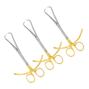 Ensemble de 3 pinces de réduction manuelles pour plaques osseuses, 5,5 pouces, manche doré, instruments chirurgicaux en acier inoxydable, instruments médicaux - Product Image 3