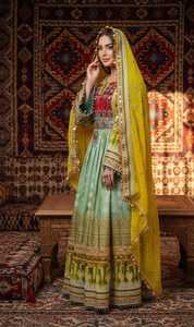 Traje de 3 Piezas con Bordado de Encaje Profesional, Nuevo Estilo, Vestido Afgano Kuchi para Mujeres Musulmanas, Ideal para Bodas y Fiestas - Product Image 3