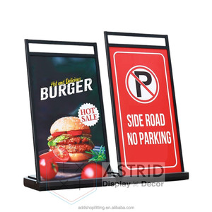 ขาตั้งโปสเตอร์โลหะอลูมิเนียมอัลลอยขนาด60X110ซม. สำหรับวางป้ายอุปกรณ์โฆษณา - Product Image 1