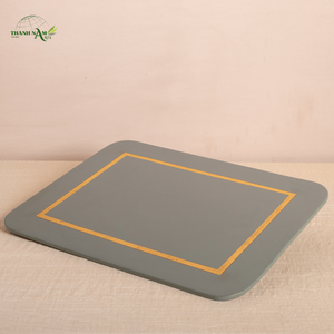 Natural Bamboo Coaster <b>Tray</b> – Eco Friendly Bamboo <b>Drink</b> Coaster for Table & Home Decor - Product Image 1