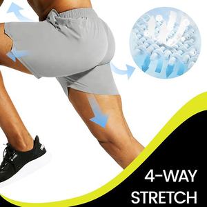 Venta al por mayor de pantalones cortos de playa de poliéster para hombres pantalones cortos para correr traje de baño pantalones cortos para hombres logotipo personalizado bordado - Product Image 4