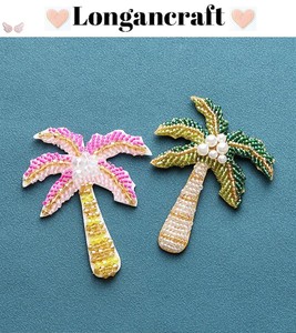 Handcrafted Cotton Beaded Brooch Featuring Heart Floral Accent Radiant Details Perfect Accessory for <b>Bags</b> <b>Gifts</b> Charm - Product Image 4