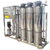 Système d'osmose inverse entièrement automatique en acier inoxydable 4000 L/h, contrôlé par PLC, pureté 98%, pompe CNP, moteur 220V, garantie 1 an