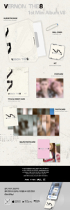 วี8 (เซเว่นทีน) มินิอัลบั้มชุดที่ 1 'วี8' รุ่น KiT อัลบั้มซีดีเคป๊อปเกาหลีอย่างเป็นทางการ - Product Image 6