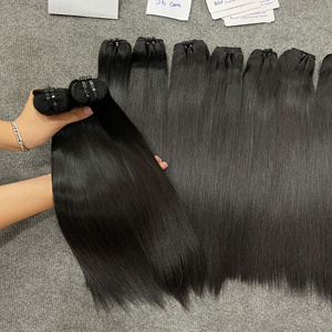 Extensiones de Cabello Liso Natural Vietnamita Súper Doble Trama, 100% Cabello Humano Virgen Sedoso y Liso, Listo para Enviar - Product Image 5