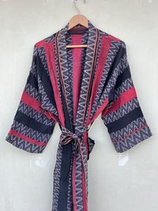 Kimono de seda Sari para mujer, kimono de seda, hecho a mano kimono, Bata - Product Image 4