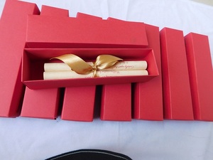 Invitations de mariage élégantes en parchemin, faites à la main, finition brillante, papier sérigraphié, OEM, vente en gros, marque privée, qualité export - Product Image 2