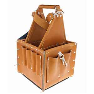 OEM Service Latest Design Reusable Leather Tool Bag / Top Quality Customized Logo Genuine Leather Tool Bag - Product Image 5