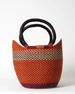 Custom Handwoven Seagrass Handbags Luxury Leather Handle Woven <b>Straw</b> <b>Tote</b> <b>Bag</b> Fashion Women Eco Friendly Summer Beach <b>Bag</b> OEM - Product Image 2