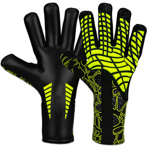 Guantes de Portero de Fútbol al por Mayor, Guantes de Entrenamiento con Agarre Fuerte, Antideslizantes y Transpirables para Adultos, Material PU Personalizado - Product Image 1
