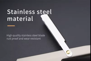 Rasoir droit professionnel pour hommes, manche en bois, motif araignée, nettoyage du visage, lame en acier inoxydable de qualité A+ - Product Image 4