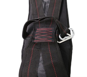 Correas de Levantamiento de Pesas de Goma con Diseño Antideslizante, Cierre de Hebilla, Portátiles para Gimnasio, Unisex, Costuras Negras y Rojas - Product Image 4
