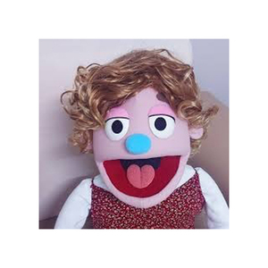 <b>Plush</b> Puppet With Black Hair And Green Outfit Soft Stuffed Animal Toy For Kids Age 2 To 4 Years Girls - Product Image 4
