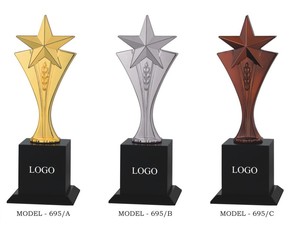 •Professional star <b>trophy</b> with elegant detailing - Product Image 1