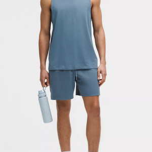 กางเกงขาสั้นกีฬาผู้ชาย OEM สกรีนโลโก้ได้ เอวยางยืด ระบายอากาศได้ดี ผ้าฝ้าย 100% แห้งเร็ว เหมาะสำหรับวิ่งในฤดูร้อน - Product Image 1