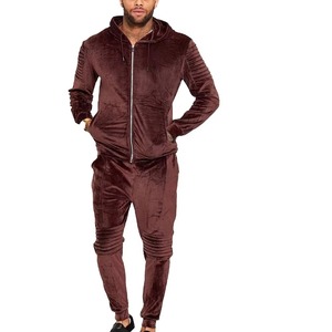 Men's Navy Blue Tracksuit Full <b>Zip</b> <b>Hooded</b> Casual Sporty Style With Side Pockets Autumn Wear Regular Fit Solid Color - Product Image 5