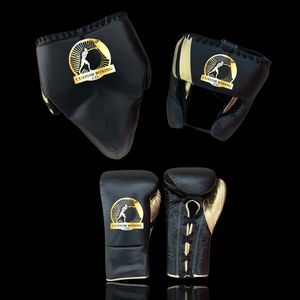 Guantes de MMA Profesionales Hechos en Fábrica, Juego de Guantes de Boxeo de Cuero Vacuno Genuino, Impermeables, Ligeros y Transpirables, con Agarre para Entrenamiento - Product Image 2