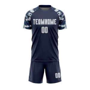 Uniforme de Fútbol Personalizado OEM, Conjunto Completo Transpirable que Incluye Camiseta con Número Personalizado para Futbolistas - Product Image 3