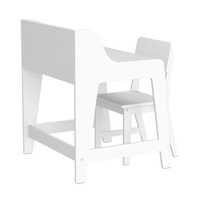 Vente en gros de bureau pour enfants et ensemble de chaises confortables avec rangement Ensemble de bureau et de chaises en bois pour chambre d'étudiant et salle d'étude