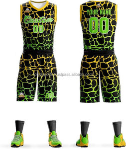 Ensemble de maillots de basket-ball réversibles personnalisés pour hommes, 100% polyester, respirant, uniforme d'entraînement, vêtements de sport d'équipe personnalisés - Product Image 1