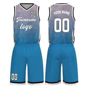 Conjunto de Uniforme de Baloncesto Sublimado Personalizado GLORY, Azul Oscuro, Cuello en V, Sin Mangas, Secado Rápido, Transpirable, Antibacteriano, Poliéster - Product Image 6