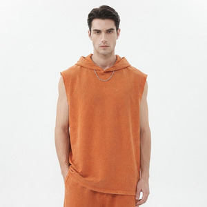 Camiseta sin Mangas de Alta Calidad para Hombre, Corte Musculoso, Personalizada OEM, Talla Grande, 100% Algodón, Ropa de Gimnasio, Camiseta Deportiva Tejida para Hombre - Product Image 6