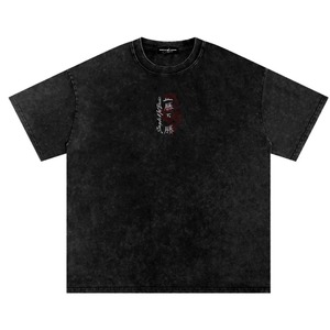 Camiseta Retro OEM 100% Algodón Grueso para Hombre, Talla Grande, Impresión DTG, Logotipo, Lavado Ácido, Estilo Vintage, Personalizada - Product Image 2