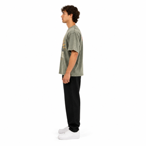 Camiseta Oversize 100% Algodón Estilo Boxy Lavada con Gráficos Streetwear para Hombre y Unisex, Marca Privada OEM, Ropa de Hombre Tallas Grandes - Product Image 3