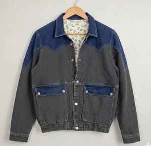 Chaqueta de Lona Vaquera Retro Vintage para Hombre al por Mayor con Cuello Alto y Diseño de Dibujos Animados |   Ropa Exterior Personalizable OEM/ODM de Secado Rápido y Transpirable - Product Image 1