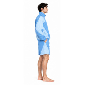 Nylon <b>Tracksuit</b> <b>Mens</b> Jacket <b>Shorts</b> Athletic Set Sportswear Wholesale Manufacturer Gym Workout Fitness Custom Supplier Bulk Order - Product Image 3