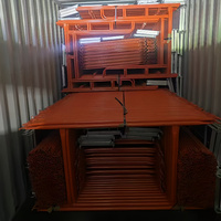 Mason-Andamio de estructura en H de acero moderno para uso en exteriores y hoteles, andamio de estructura en A Soldado Tubular galvanizado para construcción americana