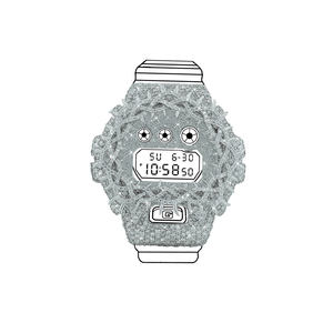 Accesorio de Reloj de Lujo con Incrustaciones Completas de Diamantes Moissanite VVS, Apto para Bisel G-Shock, Estilo Hip Hop Moderno - Product Image 6