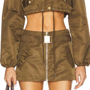 Nuevo Conjunto Deportivo Informal de Alta Calidad para Mujer, Chaqueta Cortavientos Deportiva, Top Corto, Conjunto de Poliéster de Secado Rápido para Mujer - Product Image 2