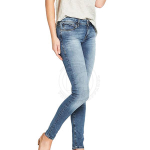 Último Diseño, Servicio OEM, Pantalones Vaqueros para Mujer, Cómodos, Transpirables, de Primera Calidad - Product Image 2
