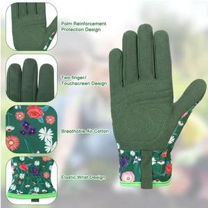Guantes de Jardinería de Invierno Unisex de Cuero Resistente, Palmas Reforzadas, Agarre Antideslizante, Puño de Punto Transpirable, Impermeables - Product Image 3