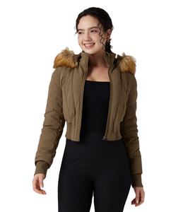 Veste matelassée légère à manches longues pour femme, résistante à l'eau, de haute qualité, personnalisable, entièrement zippée, pliable, avec capuche, votre propre logo - Product Image 1