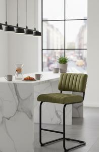 เก้าอี้รับประทานอาหารกำมะหยี่สไตล์ร่วมสมัย เบาะนุ่ม โครงโลหะ เหมาะสำหรับห้องนั่งเล่น ห้องครัว ร้านอาหาร คาเฟ่ เฟอร์นิเจอร์สำหรับนั่งในร่ม - Product Image 2