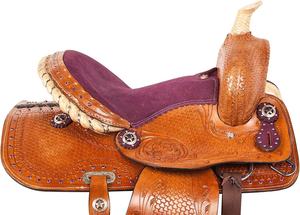 Importación DE LA India 100% cuero genuino occidental sillín de caballo de pecho y cuello puesto de cabeza sillín INGLÉS DE LA India - Product Image 5