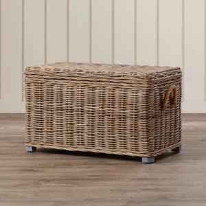 <b>Rectangular</b> rattan <b>basket</b> with rubber feet Handmade <b>Storage</b> <b>Basket</b> Wholesale eco-friendly Made in Viet Nam - Product Image 4