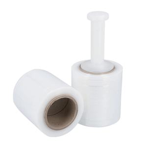 Película Estirable de Polietileno para Envolver Palés, Envoltura Retráctil Transparente en Rollo Manual para Embalaje Industrial con Dispensador - Product Image 4