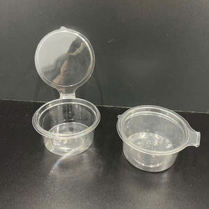 Vasos de salsa de plástico PET de súper calidad a precio de fábrica, 2oz 60ml, desechables para llevar, con tapa abatible, hechos en Vietnam. - Product Image 4