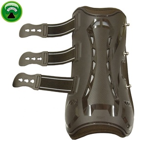 Black Neoprene PU Shell Horse Racing Tendon <b>Boots</b> - Product Image 3