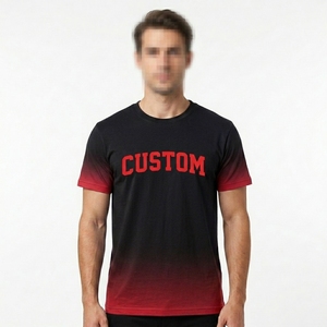 T-shirt bicolore dégradé pour hommes en gros, personnalisable avec logo et marque - Product Image 1