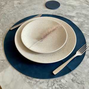Set de dessous de plat en cuir véritable double face, résistant à la chaleur et imperméable, pour table à manger, vente en gros LPM-0150 - Product Image 4