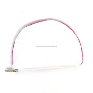 Unisex Trendy <b>Rainbow</b> Beaded Cotton Fabric Coin Purse Handmade <b>Sequin</b> Zipper Embroidered Pouch Multicolor Compact Clutch Bag - Product Image 6