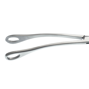 Pinzas Kelly para Placenta de 12.75 Pulgadas con Mordazas Anulares Dentadas, Instrumento Quirúrgico Obstétrico de Acero Inoxidable, Herramienta de Parto Reutilizable - Product Image 2